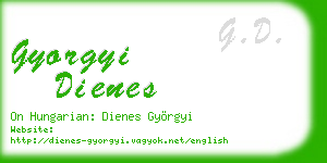 gyorgyi dienes business card