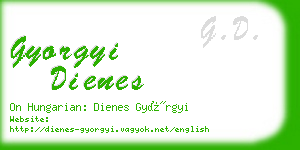 gyorgyi dienes business card